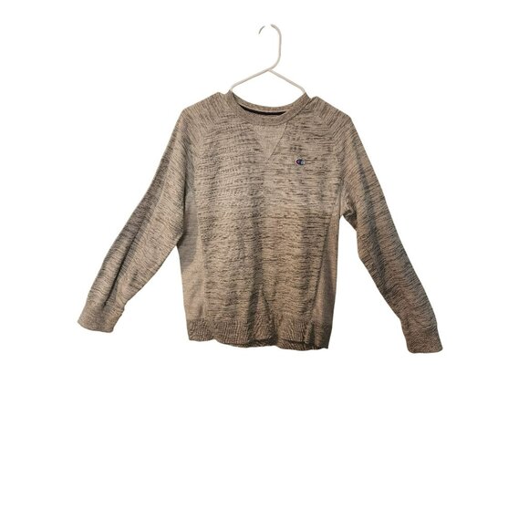 Champion Mens Small heather Gray Textured Crewneck Sweatshirt - Picture 4 of 6